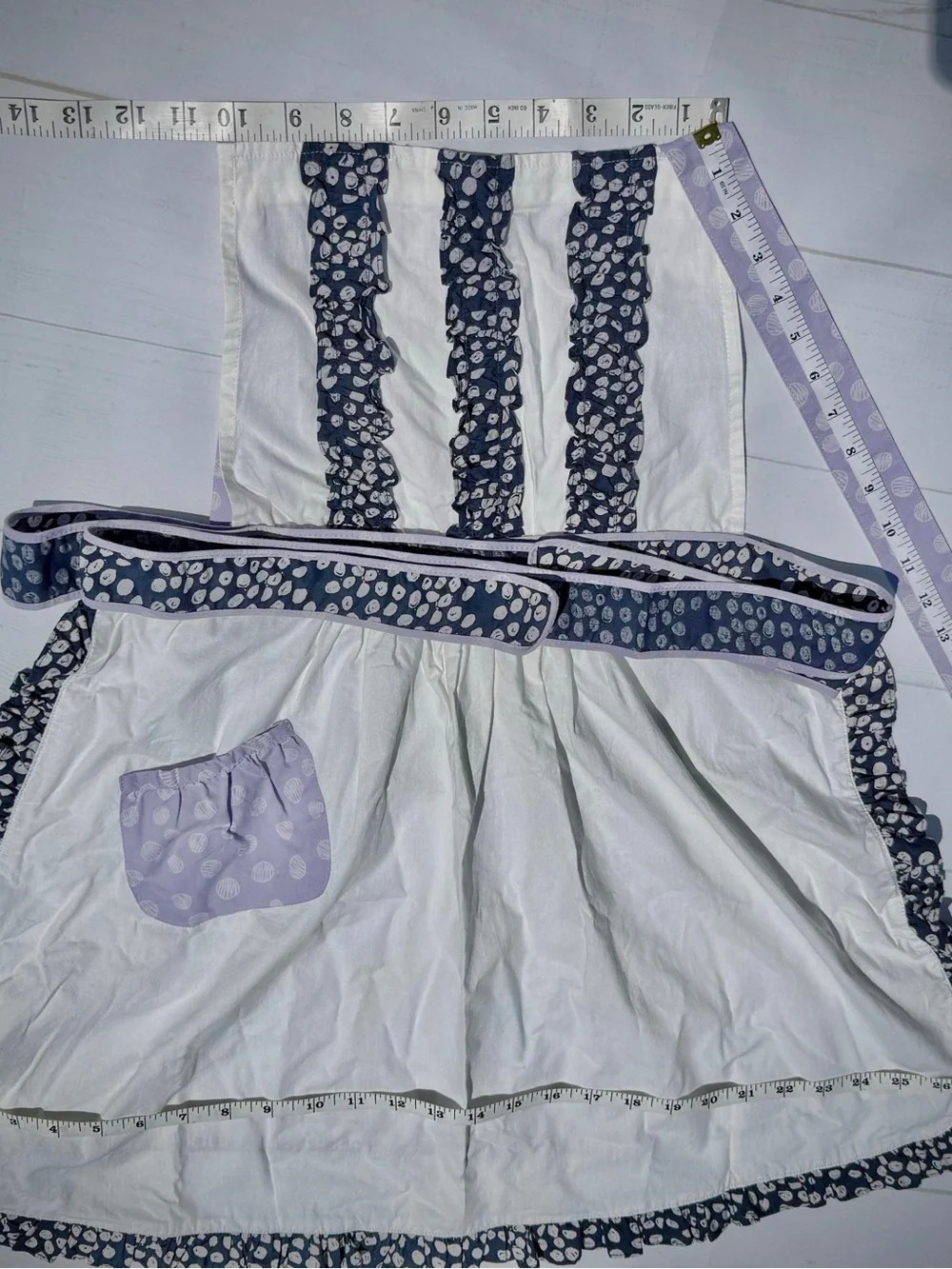Anthropologie Home by Porridge Apron. NWT. Lavender/Purple/Cream. One Size.
